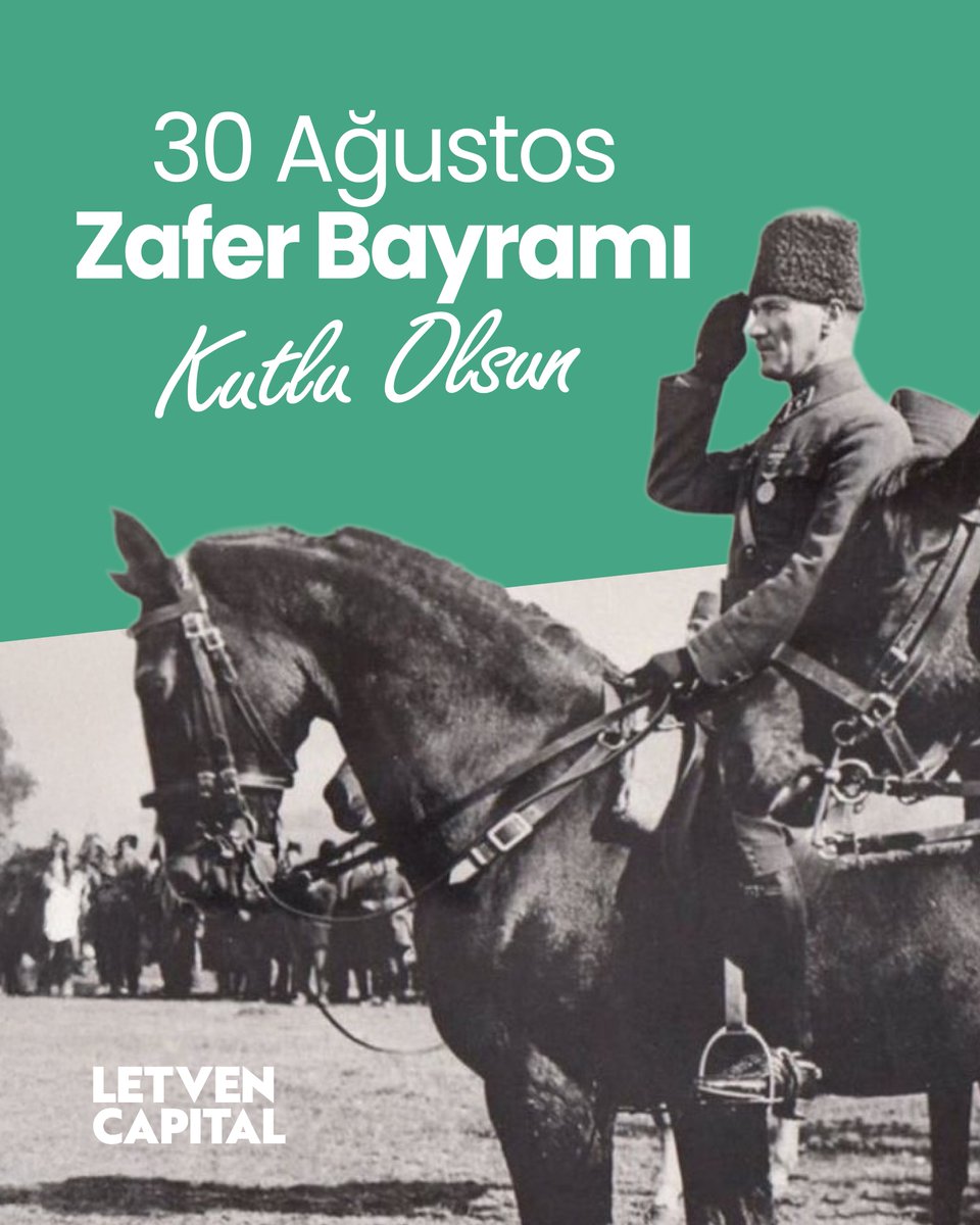 30 Ağustos Zafer Bayramı Kutlu Olsun

Milletimizin bağımsızlık ve özgürlük mücadelesinin simgesi olan bu büyük zaferin 103. yılını gururla kutluyor, başta Gazi Mustafa Kemal Atatürk olmak üzere tüm kahramanlarımızı saygıyla anıyoruz.

#30Ağustos #ZaferBayramı #LetvenCapital