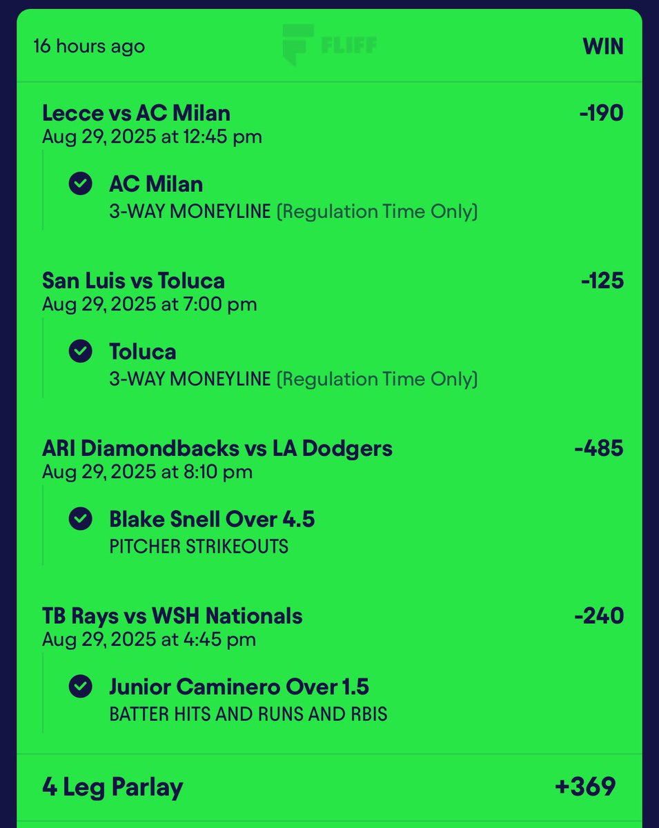 PonchitoPicks's tweet photo. Ending the night right🤑✅ 

Stop sleeping on the playbackk &amp; discords we cash on multiple sports &amp; apps💯 DAILY😏 

tap in tomorrow again we got so many sports 
⚽️🏀🏈⚾️

#BaneSquad
#PlaybackExclusive
#ZoeLab
#GolazoFC https://t.co/Somtt0F3Ac