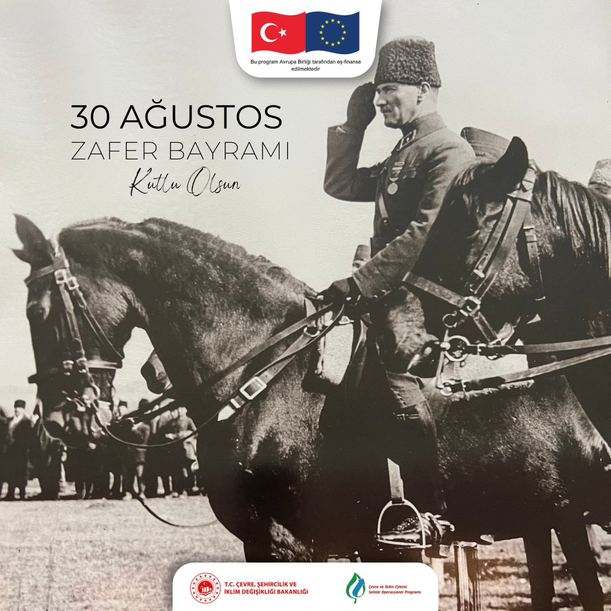 ipacevre's tweet photo. 30 Ağustos Zafer Bayramımız Kutlu Olsun!

“Bir ulusun bağımsızlık zaferi, geleceğini koruma kararlılığıdır.”

30 Ağustos’un ışığında; toprağımızı, suyumuza nefes olan ormanlarımızı ve çocuklarımıza bırakacağımız yeşil yarınları da koruyoruz.
Zafer Bayramımız kutlu olsun!

#ZaferBayramı kutlu olsun; Zaferden geleceğe, maviden yeşile!

Happy August 30th Victory Day!

"The independence victory of a nation is its determination to protect its future."
In the light of August 30th, we also protect our land, our forests that breathe life into our water, and the green tomorrows we will leave to our children. Happy Victory Day!

#HappyVictoryDay; From victory to the future, from blue to green!

@csbgovtr 
@EUDelegationTur 
@ABBaskanligi