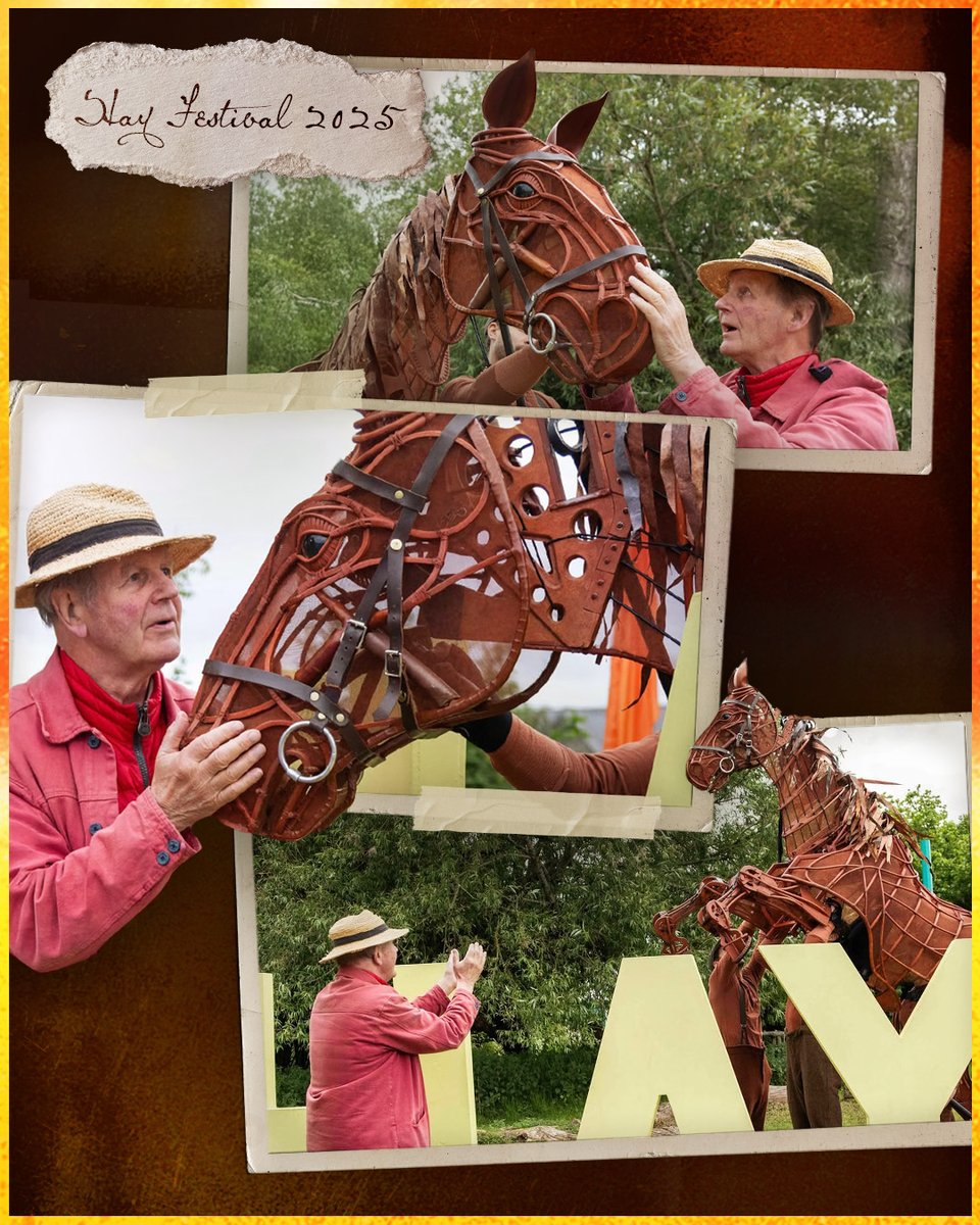 Throwing it back to when Joey was reunited with Michael Morpurgo at this year's <a href="/hayfestival/">Hay Festival</a>. 🐴
