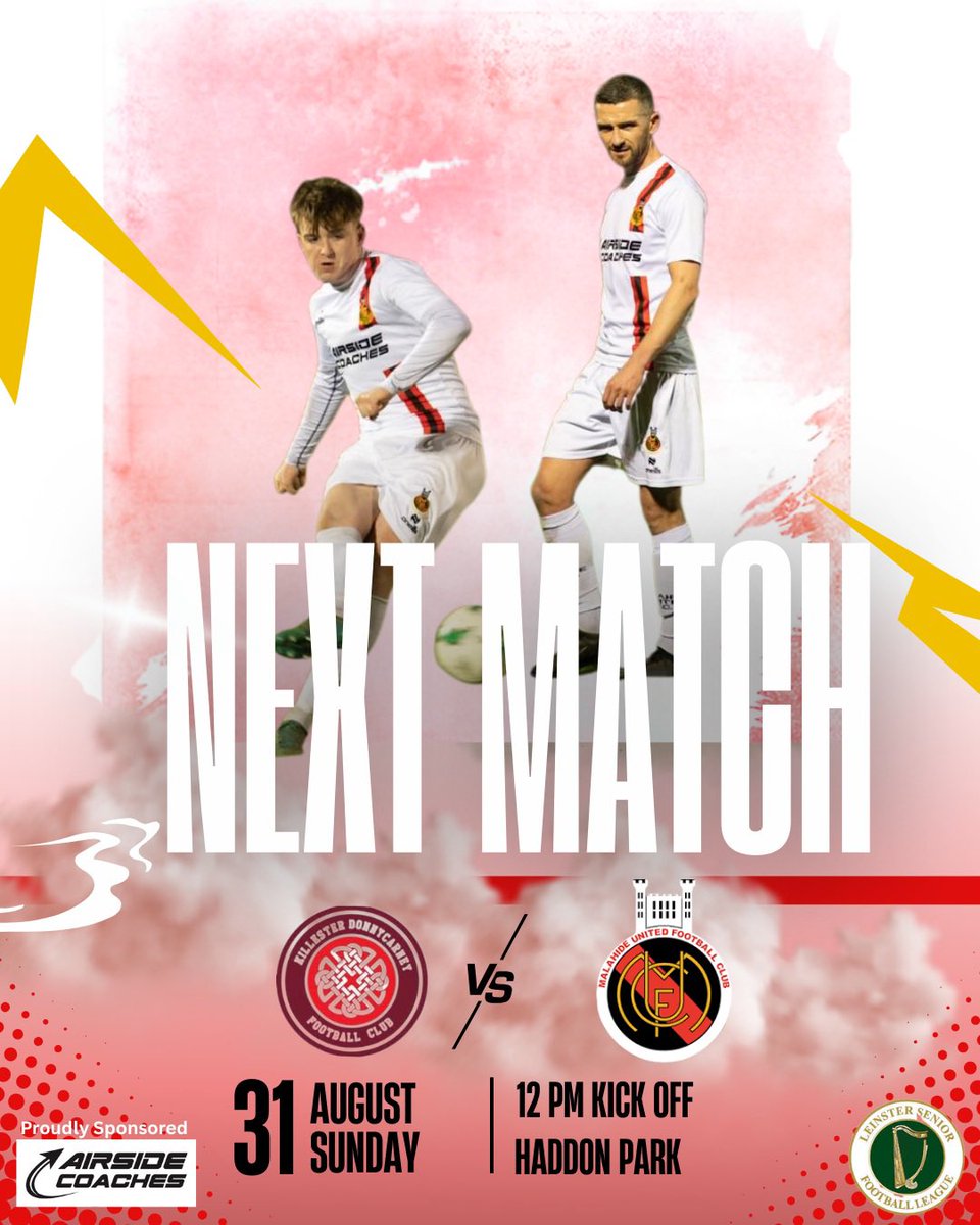 🔴⚫️ Next Match 

Our Senior Sunday side are back in action this weekend! 

This Sunday we take on @killester_donnycarneyfc in the league 

⚽️ Malahide United Vs Kilester 
⏰ Kick off 12pm 
🏟️ Haddon Park 

#lsl #lsllivescore 
@leinsterseniorleague