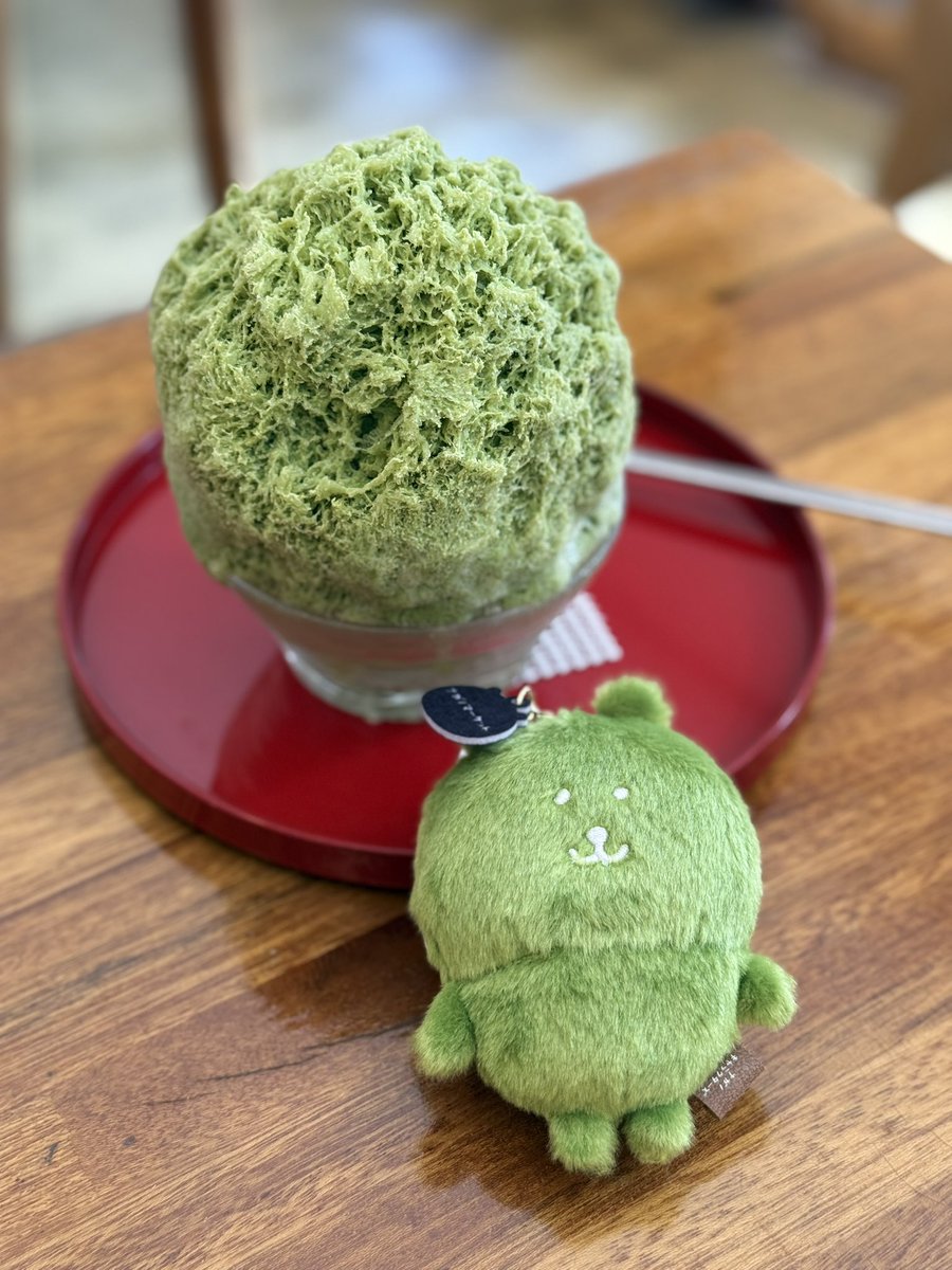 말차곰 델고나온날
우연히 말차빙수를 마주하다🍵