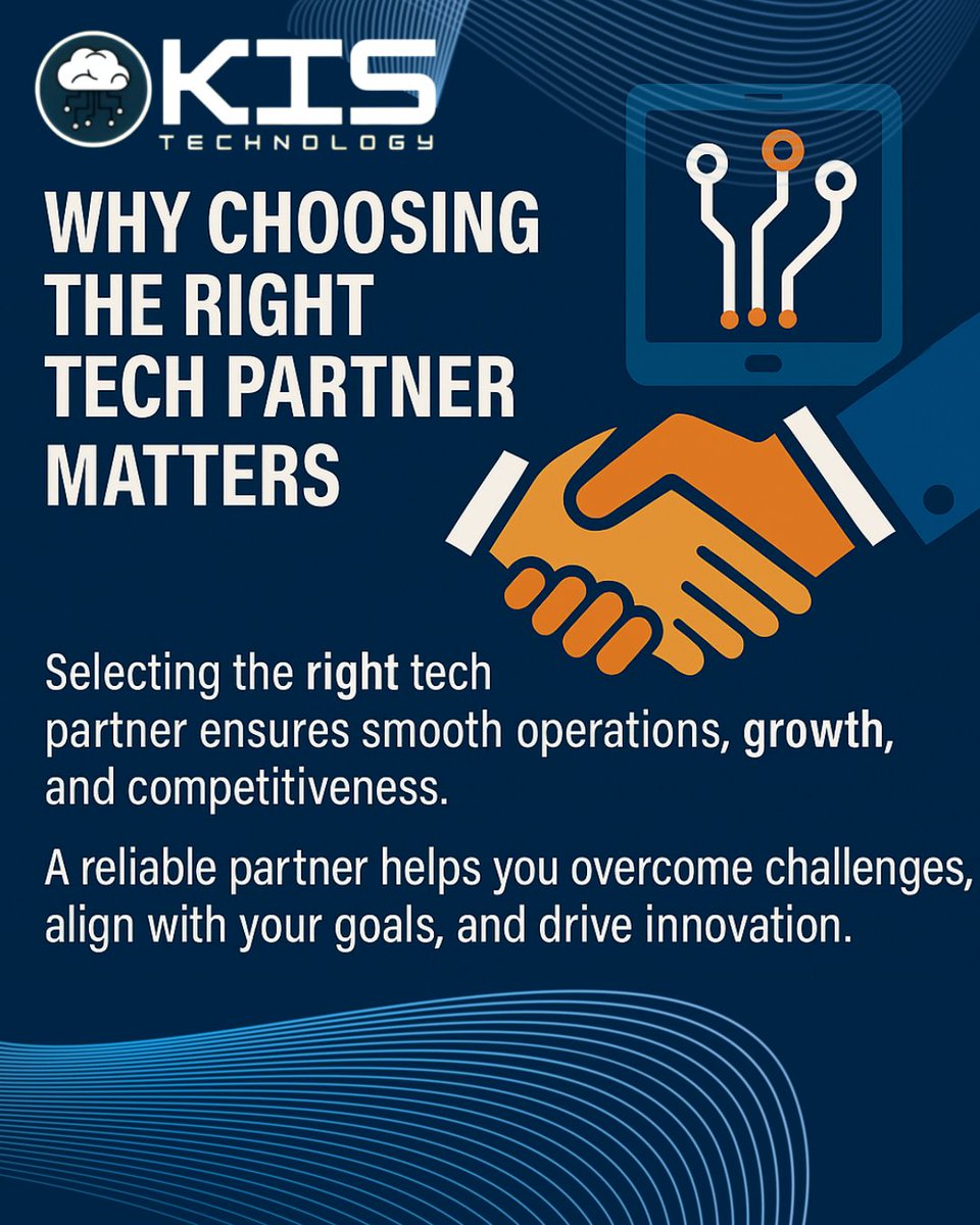 technologykis's tweet image. The right partner means growth, innovation, and seamless operations. Let’s build the future together! 🔗
#KISTechnology #BusinessSuccess #TechSolutions #InnovationDriven #SmartTechnology #GrowWithUs #FutureReady