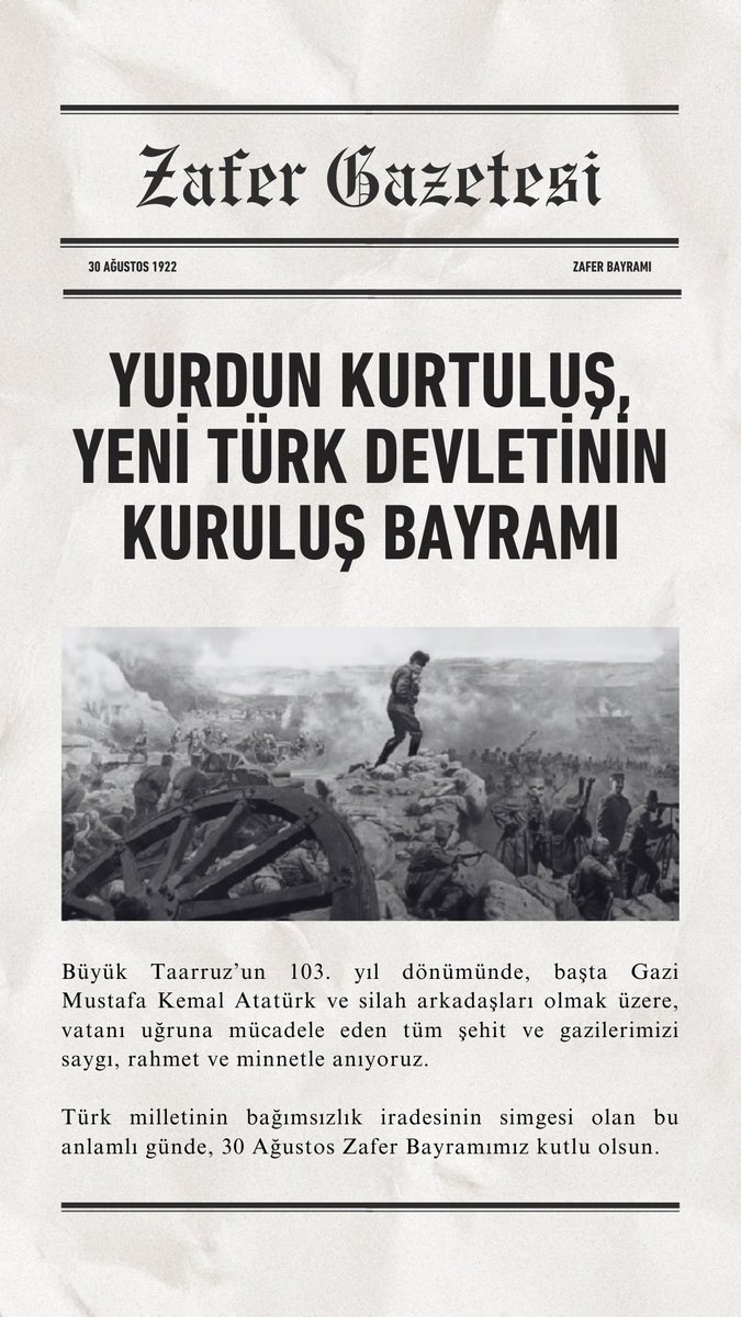 #30AgustosZaferBayrami