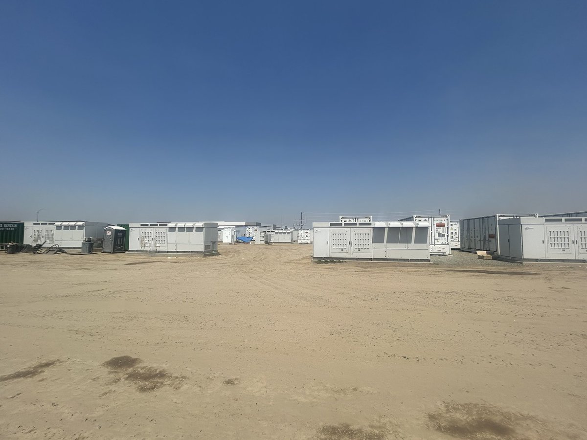 Visalia Fire personnel were trained and familiarized with a new battery energy storage system facility that is being built in the Visalia Industrial Park. Michael Ochs from Ormat trained all three shifts and then provided a tour of the facility.