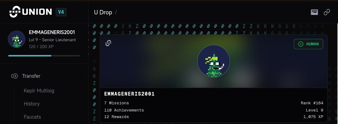 this is my dashboard: level 9 ranking within#160 range on the Union dashboard. day 1 participant on union till date. also present for season 0 and 1 mad yaps.

I feel downgraded with 34,000 U to be honest.

I hope the team reviews it, I've also seen a couple persons on the