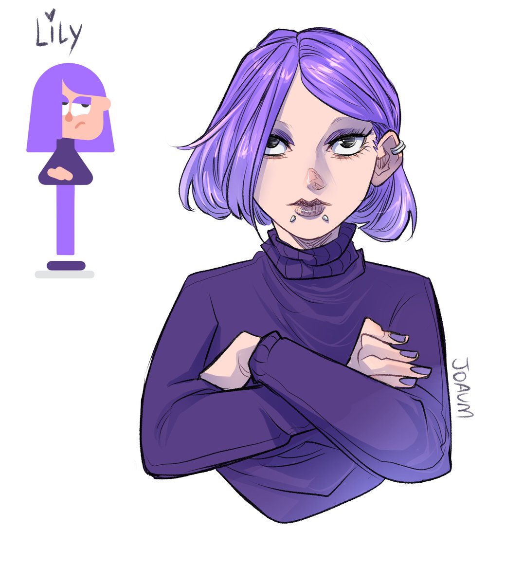 desenhei aquela boneca do duolingo lá