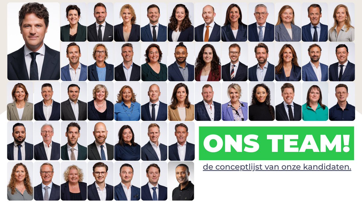 Als voorzitter van de kandidaatstellingscommissie trots op deze mooie conceptlijst met prachtige kandidaten van het <a href="/cdavandaag/">CDA</a> voor de Tweede Kamerverkiezingen op 29 oktober 💚. En heel dankbaar voor het geweldige teamwork van de afgelopen maanden 💪🙏.