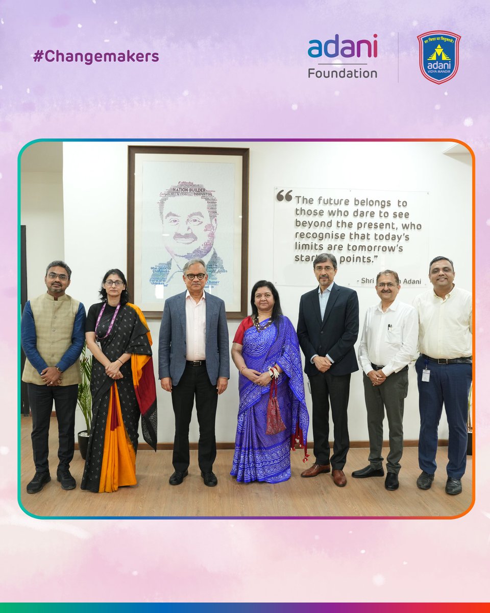 Learning. Connecting. Leading.
AVMA had the privilege of hosting Shri Sanjay Pugalia, Group Head,CBC, Adani Media Network, as our #Changemaker 
Sir’s words reminded us that education goes beyond academics,it thrives on experiences,enriched through expression &amp; deepened by empathy