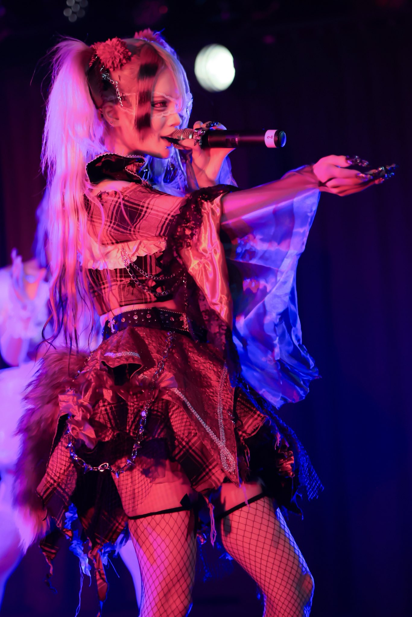 アドミオ　紫那クロル　ピンプリ　アイドル アドミオ 🖤 紫那クロルちゃん #アイドル #アイドル衣装 #衣装