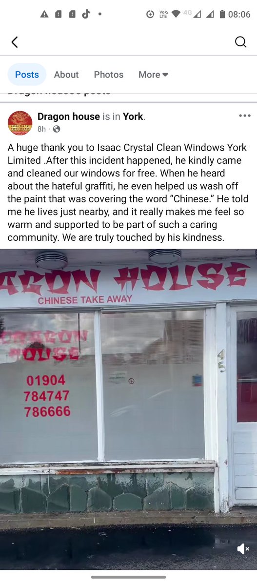 After this place in York was vandalised with hate graffiti locals stepped right in to clean it off. This is what community looks like, not the hateful toerags  daubing go home