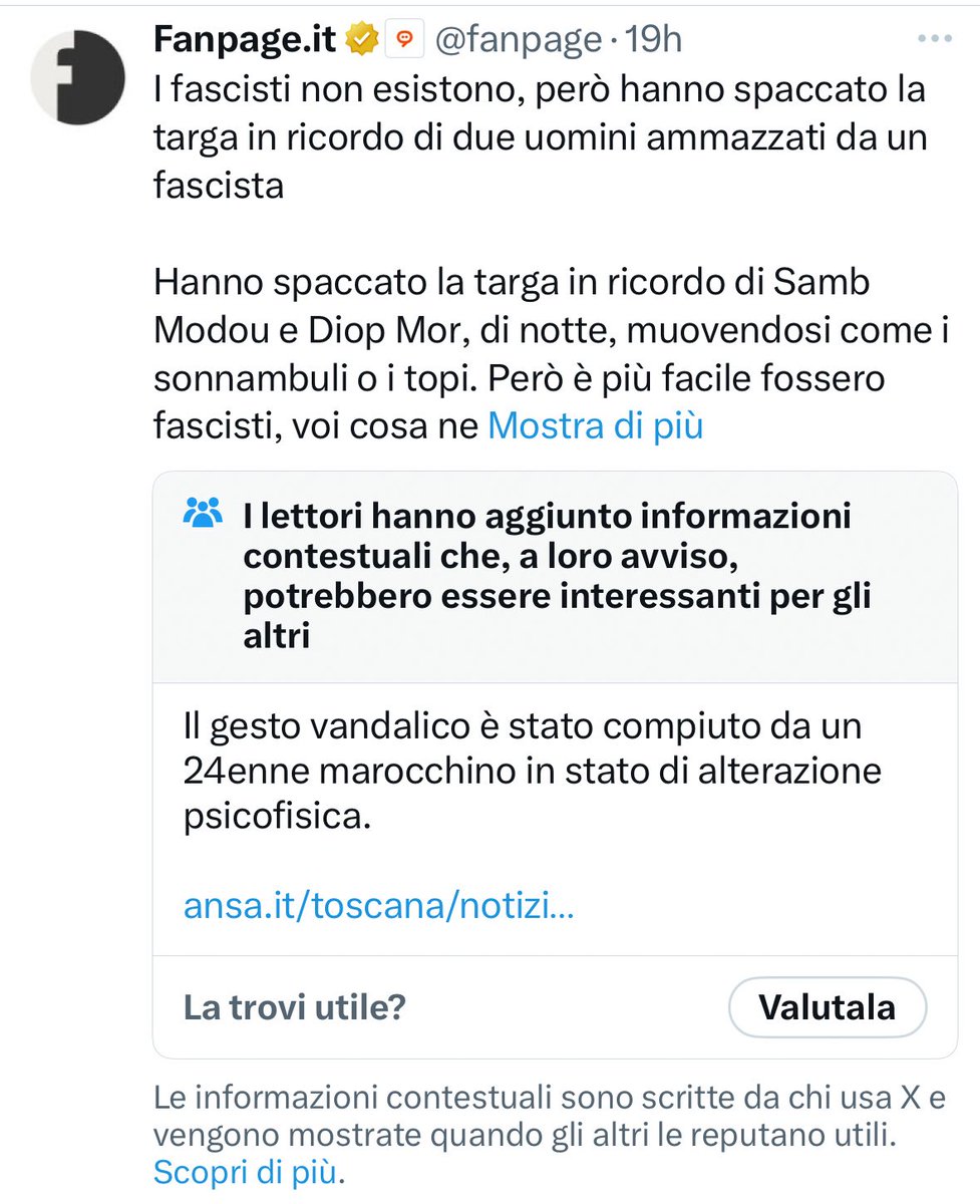 “Fascisti” is the new “milanesi”