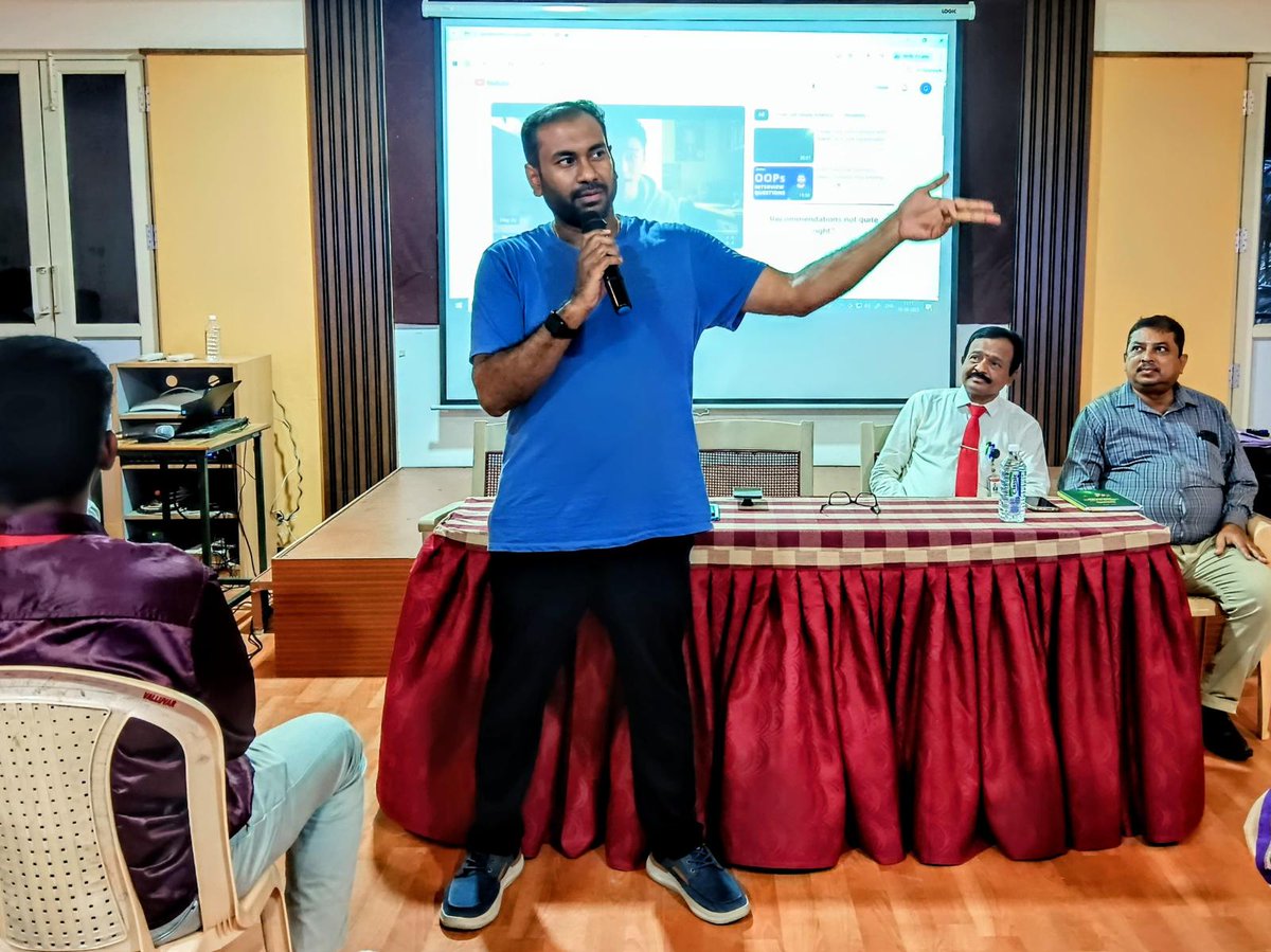 As I walked into the campus of Valluvar College of Science and Management, I was honored to interact with their bright and motivated students. The atmosphere was filled with curiosity and a strong drive to learn, making it a privilege to share my insights.

My session focused on