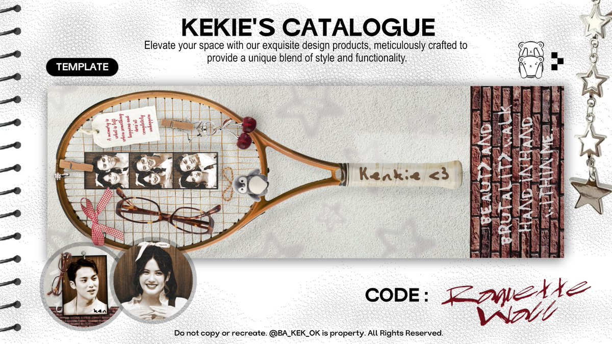 #KENALANDONG 🥺🥺🥺
plsplspls welcome layout "RAQUETTE WALL" inspirasinya dr kak shadira yg suka bkin DIY trs aku realisasikam ke dalam canvas, jadinya giniii,, 😭😭💗 lucu bget kan,, rencana.a mw ak sell as template yay or nay,, 😋🤙🏻 #zonauang