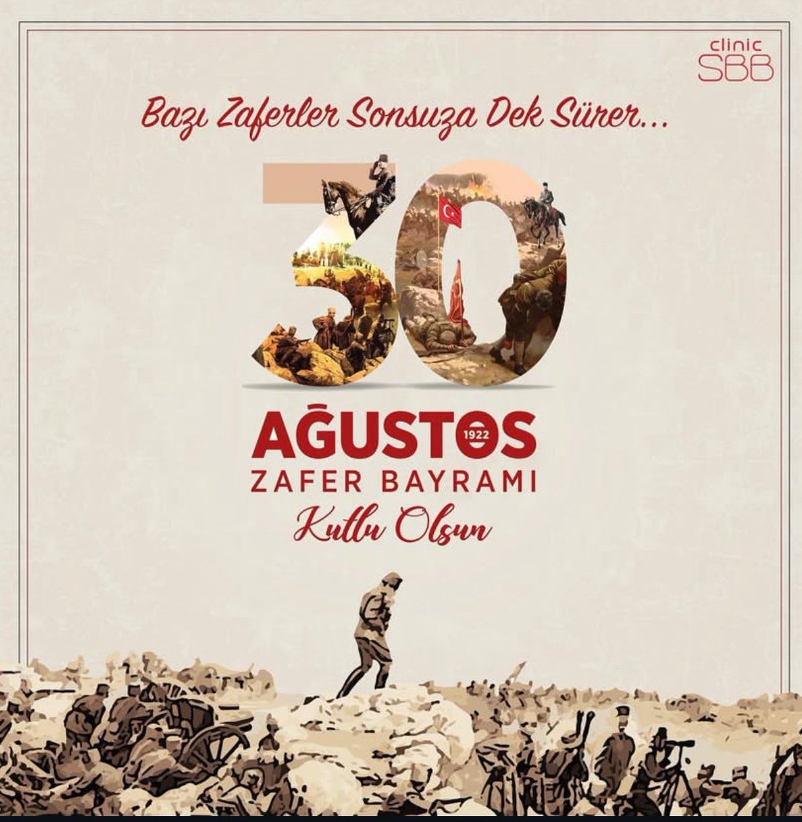 30 AĞUSTOS ZAFER BAYRAMIMIZ KUTU OLSUN 🇹🇷
#30AgustosZaferBayrami #30agustos #zaferbayrami