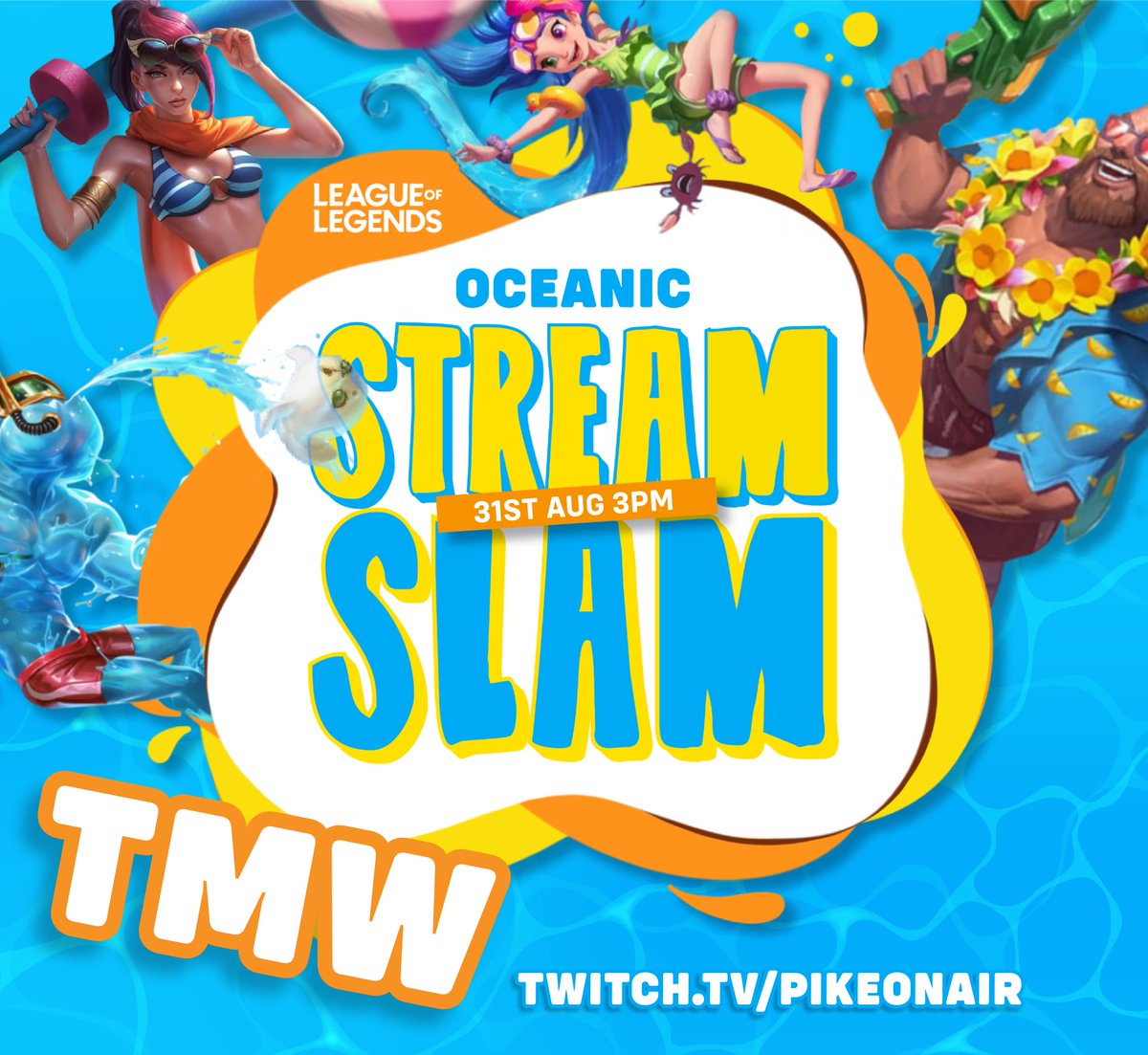 🚨 Oceanic Stream Slam is back TOMORROW! 🚨

🕒 3PM AEST
🎮 4 teams battle it out for glory
🏆 Winning MVP: $30 RP
🥈 Runner-up MVP: Random Skin

The #1 Riot Games–registered community tournament in OCE. Don’t miss it! 🌊

📺 Tune in live: twitch.tv/pikeonair