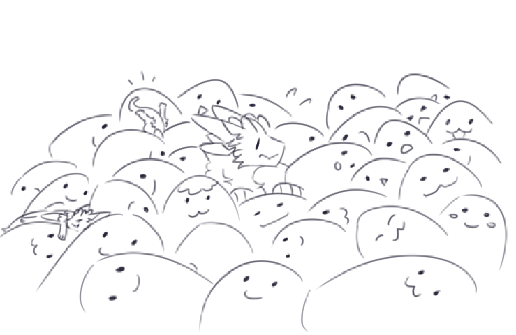 Offering Received: a pile of squishmallows, enough to fill a room for a nest (#564)

that's so many.... they're gonna get lost in these!!