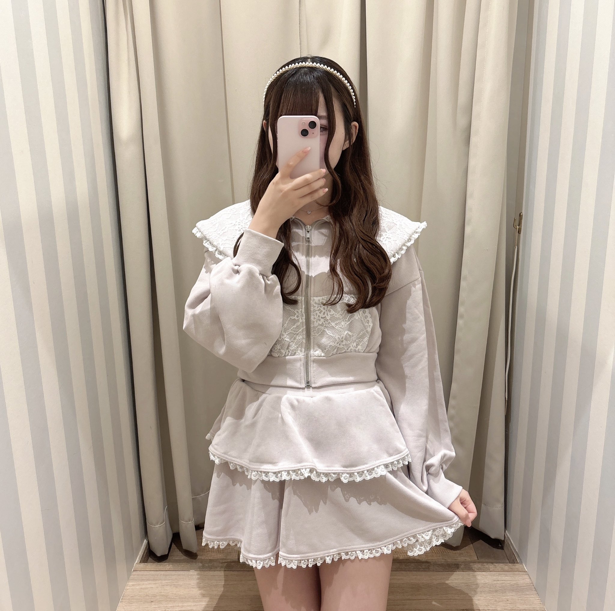 シアーフリルリボンセットアップ Án MILLE天王寺MIO店 | . 𝑵𝑬𝑾 𝑨𝑹𝑹𝑰𝑽𝑨𝑳𓂃 𓈒𓏸◌ #シアー