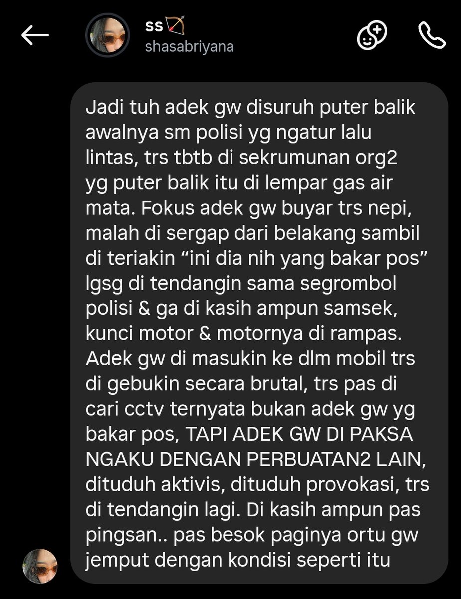 kronologi lengkap dari keluarga korban:

sampai detik ini motornya B 4649 SYB honda beat warna hitam belum juga ketemu dan dikembalikan.