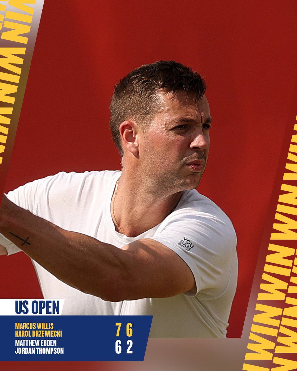 LTA (@the_lta) on Twitter photo Massive win for <a href="/Willbomb90/">Marcus Willis</a> & Karol Drzewiecki in the <a href="/usopen/">US Open Tennis</a> first round 🔥
#BackTheBrits 🇬🇧 | #USOpen Massive win for <a href="/Willbomb90/">Marcus Willis</a> & Karol Drzewiecki in the <a href="/usopen/">US Open Tennis</a> first round 🔥
#BackTheBrits 🇬🇧 | #USOpen