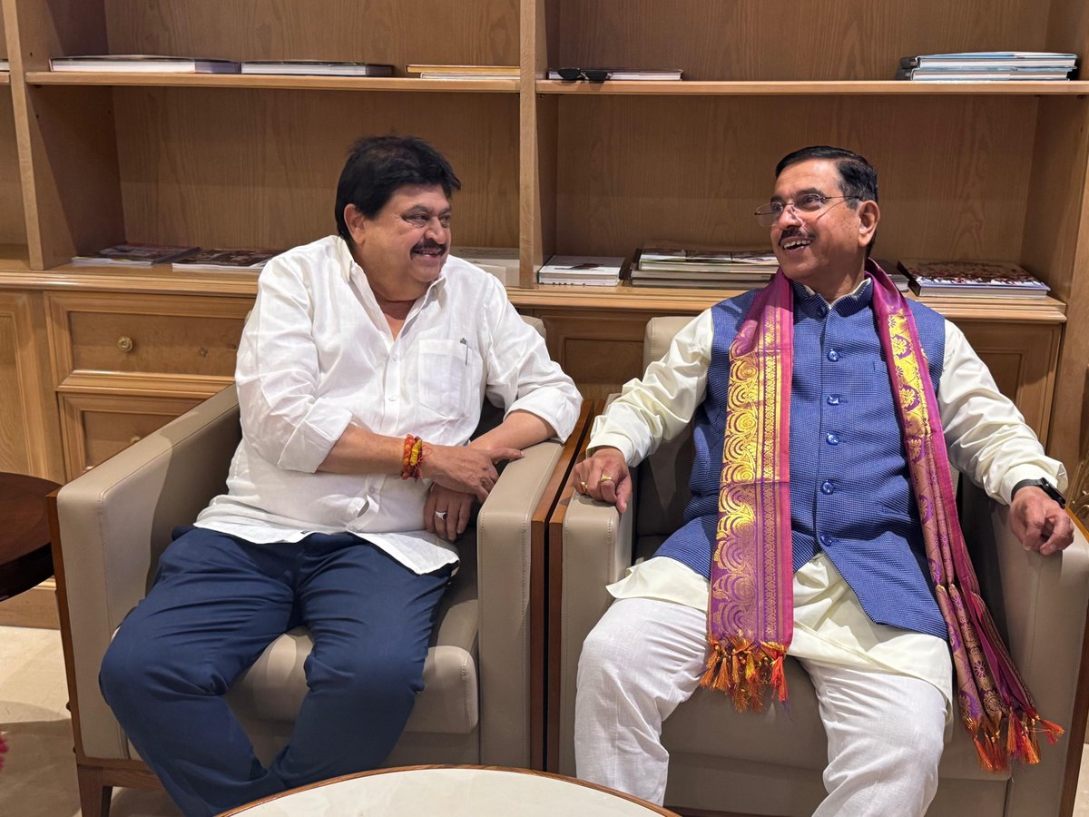 N Ramchander Rao (@n_ramchanderrao) on Twitter photo Received Shri <a href="/JoshiPralhad/">Pralhad Joshi</a> Ji, Hon’ble Minister of Consumer Affairs, Food & Public Distribution and New & Renewable Energy, at Shamshabad today.
His visit reflects the continued focus on public welfare & energy security for a stronger Bharat. Received Shri <a href="/JoshiPralhad/">Pralhad Joshi</a> Ji, Hon’ble Minister of Consumer Affairs, Food & Public Distribution and New & Renewable Energy, at Shamshabad today.
His visit reflects the continued focus on public welfare & energy security for a stronger Bharat.