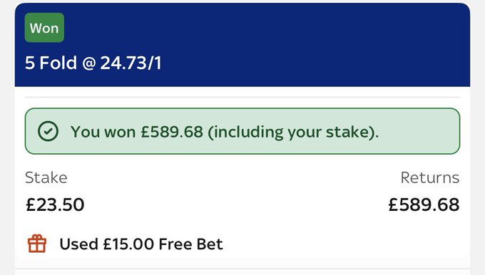 DanThompsonTips's tweet image. 🚨 I recently won over £1,000 on my football accas!

I've already posted my 3pm bets, give me a follow 🤝

👉 @DanThompsonTips 👈