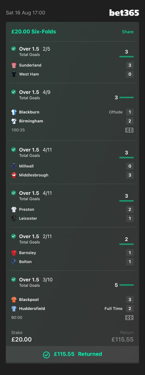 DanThompsonTips's tweet image. 🚨 I recently won over £1,000 on my football accas!

I've already posted my 3pm bets, give me a follow 🤝

👉 @DanThompsonTips 👈