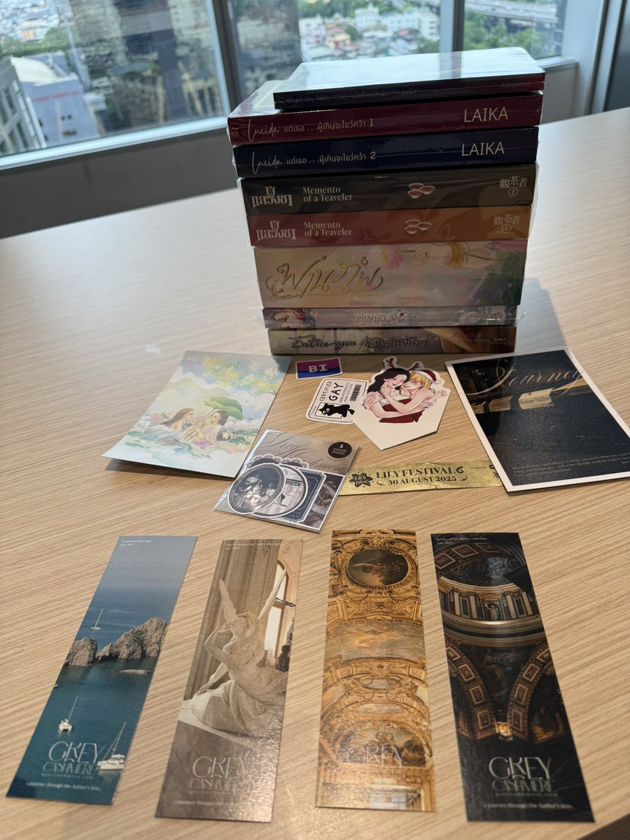 ผลประกอบการ #LilyFest6 วันนี้ค่ะ 
บอกทุกคนว่าจะซื้อแค่ 4 เล่ม ไม่มีอยู่จริงค่ะ 
เหล่านักเขียนป้ายยากันเก่งมากค่ะ ยอมใจเลยค่ะ