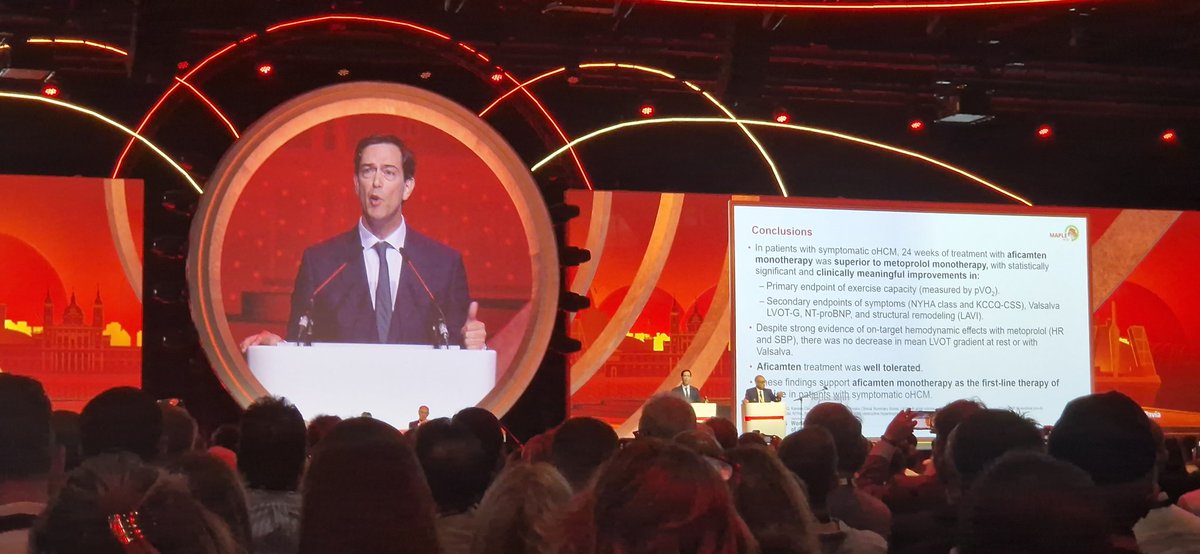 Great presentation of the MAPLE-HCM trial results by <a href="/dr_pavia/">Pablo Garcia-Pavia</a> 
Congratulations!!!

<a href="/CNIC_CARDIO/">CNIC</a> 
#ESCCongress2025