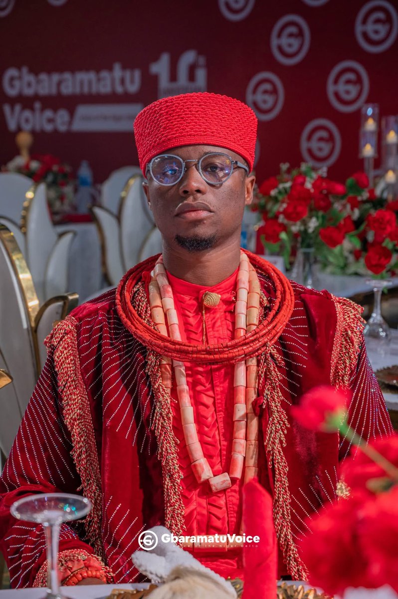 At #GbaramatuVoice10, the Pere of Kabowei Kingdom brought tradition, grace, and inspiration to the celebration for the Niger Delta Night Of Honour at Transcorp Hilton hotel, Abuja.