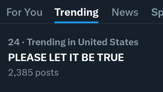 Fam4Fun's tweet photo. Trump Tops Twitter Trends
🔥 🔥 🔥 🔥 🔥 🔥

Top Trending In Political Figures &amp; The United States

Where is Donald Trump

Where Is Trump 

TRUMP IS DEAD

HES DEAD

The News

It Happened

PLEASE LET IT BE TRUE

NO ONE MOURNS THE WICKED

#DemsUnited https://t.co/boqMCnViVZ