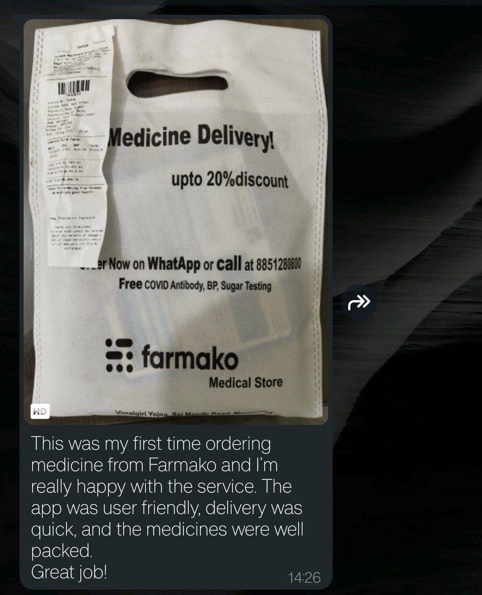 hamzastwt's tweet photo. Yo someone tried Farmako for the first time & they’re like 👇
✨ App smooth af
✨ Delivery fast fast (in under 30 mins 😉)
✨ Meds packed tight
We really stand on business fr 🚀
Delhi NCR & Moradabad gang, y’all gotta tap in! 💊🔥
#Farmako #MedicineDelivery https://t.co/SAmSlPpfTS