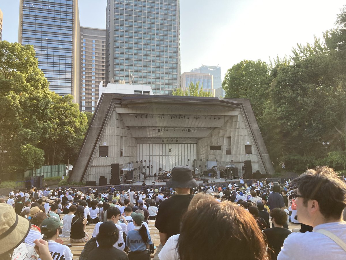 自分にとっては最後の日比谷野音になるだろう
Grapevine＠野音
いい場所だな〜
#日比谷野音 
#grapevine