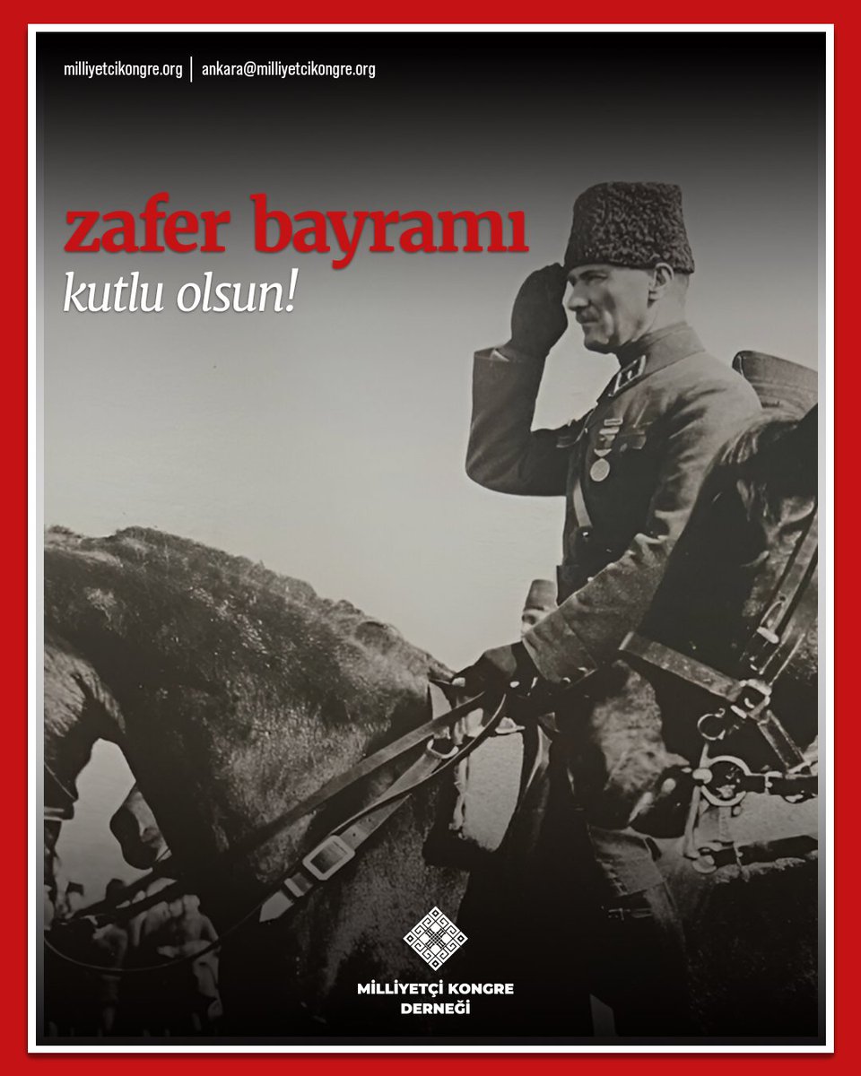 Türk Milleti'nin esareti reddeden sarsılmaz iradesiyle, Başkomutan Mustafa Kemal Atatürk'ün askeri dehasını birleştiren Büyük Taarruz'un 103. yıl dönümünde, 30 Ağustos Zafer Bayramı'mızı gururla kutluyoruz.

Bu büyük zaferi bizlere armağan eden Başbuğ Atatürk'ü, silah