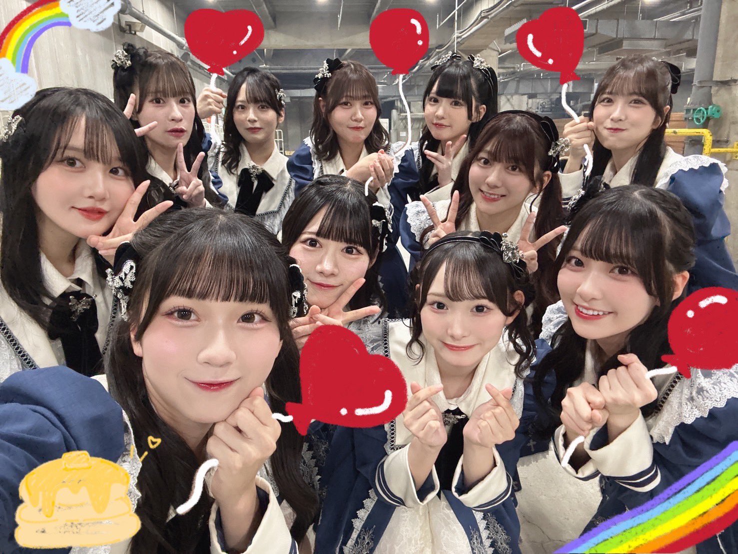 ニアジョイ　藤沢莉子　2022 May 初期制服　直筆 ニアジョイ 藤沢莉子 1stツアー衣装 生写真 直筆 コンプ 緑衣装