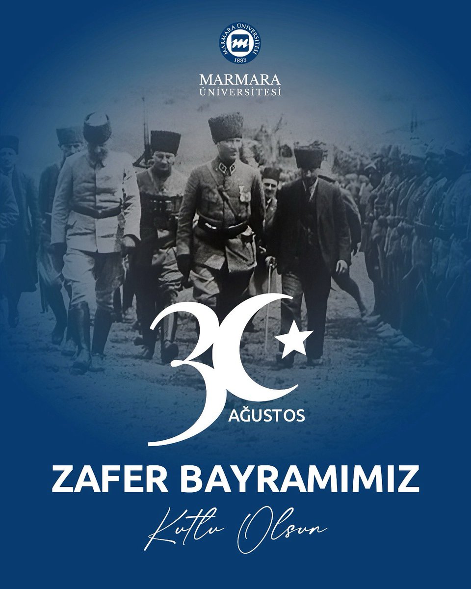 30 Ağustos Zafer Bayramımız Kutlu Olsun 🇹🇷 

30 Ağustos 1922’de kazanılan Büyük Zafer’in 103. yıl dönümünde; milletimizin bağımsızlık iradesini, azmini ve kararlılığını bir kez daha gururla kutluyoruz.

Büyük ve kutlu zaferimizin komutanı Gazi Mustafa Kemal Atatürk başta olmak