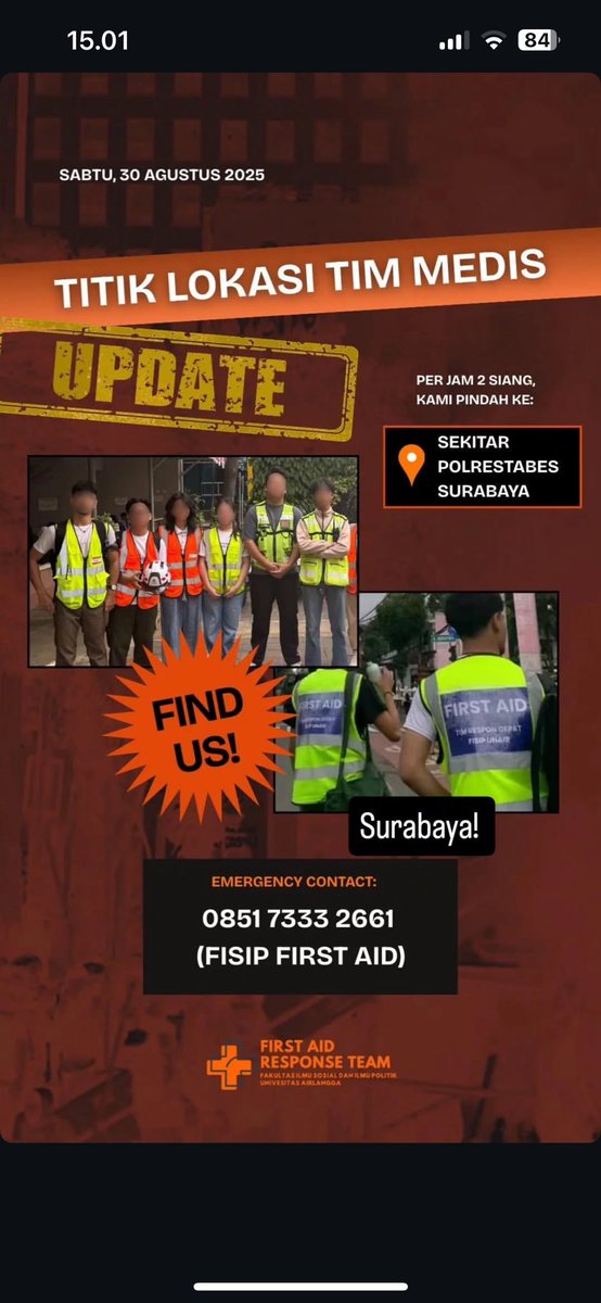 membaca_melawan's tweet image. KONTAK TIM MEDIS DAN DONASI AKSI SURABAYA!!