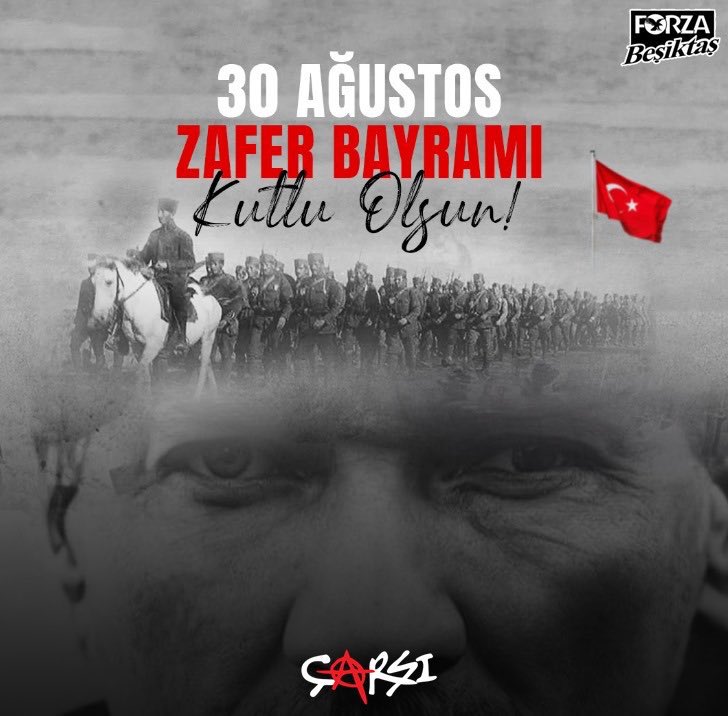 Büyük Taarruz 'un 103. yılında, bu toprakları bizlere vatan kılan başta Ulu Önderimiz Gazi Mustafa Kemal Atatürk olmak üzere tüm şehit ve gazilerimizi saygı, rahmet ve minnetle anıyorum. 
30 Ağustos Zafer Bayramımız kutlu olsun ! 🇹🇷🇹🇷🇹🇷