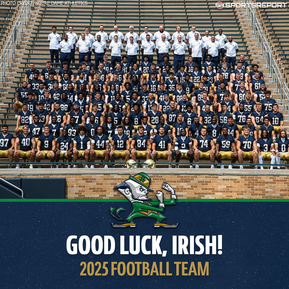 SRFightingIrish's tweet image. GOOD LUCK to our Fighting Irish as they begin their season on Sunday night!