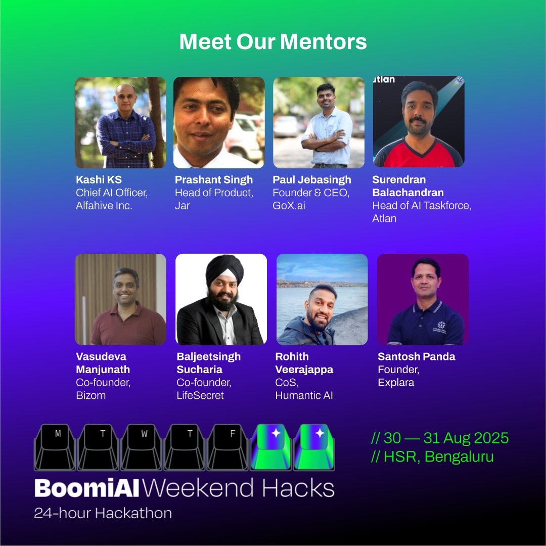 saasboomi's tweet image. The real cheat code? Great mentors! 💚

🎓 Kashi KS
🎓 @pacificleo
🎓 Paul J Emmanuel
🎓 @surendranb
🎓 Vasudeva Manjunath
🎓 @Baljeetsingh
🎓 @rohith_v
🎓 @santoshpanda
🎓 @konanuru 
🎓 @dikshantjoshi
🎓 @satvikps
🎓 @nikunj_speaks
🎓 @_VkR_

You&apos;re the signal in the noise. 💙