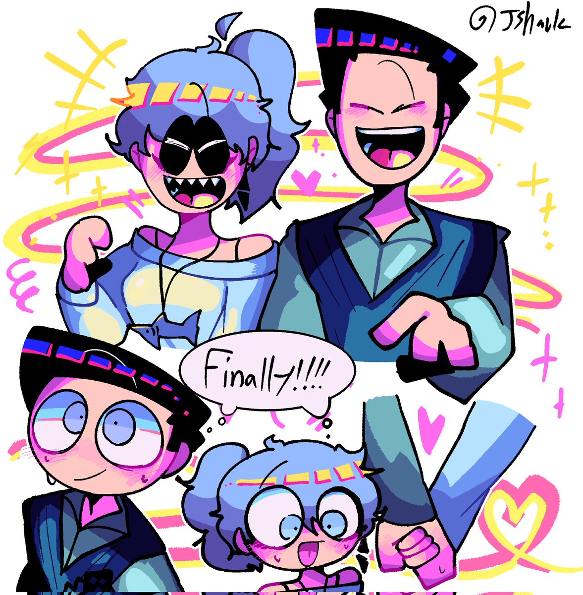 Now they're holding hands for a long time
#Spookymonth
#SpookymonthOC
#SpookymonthJack