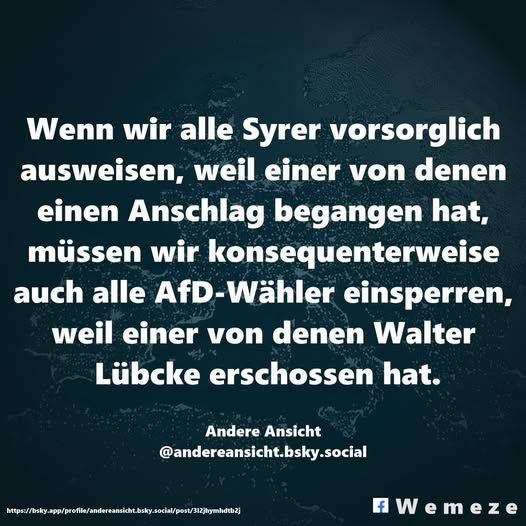 Logische Konsequenz, oder?