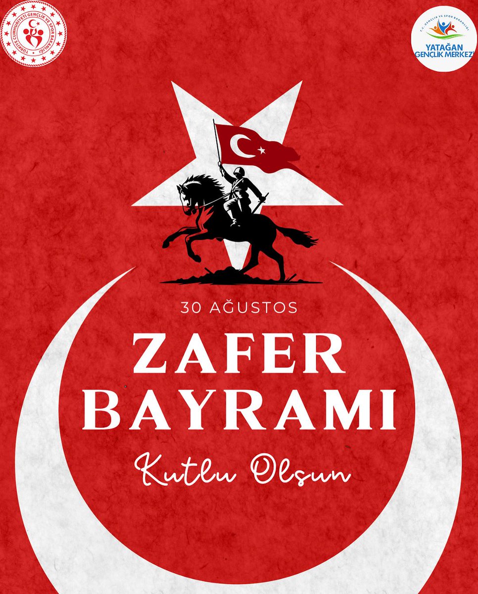 30 Ağustos Zafer Bayramımız kutlu olsun 🇹🇷

Gazi Mustafa Kemal Atatürk başta olmak üzere, bu topraklarda bizlere bağımsız bir gelecek bırakan tüm kahramanlarımızı saygı, minnet ve rahmetle anıyoruz🤲✨

@oa_bak 
<a href="/gencliksporbak/">Gençlik ve Spor Bakanlığı 🇹🇷</a> 
@gsbgenclik