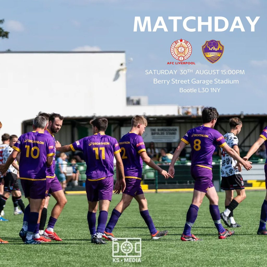 City of Liverpool FC (@cityoflpoolfc) on Twitter photo Matchday
🆚 AFC Liverpool
⏰ 3pm
📍 Berry Street Garage Stadium, L30 1NY
#UTP Matchday
🆚 AFC Liverpool
⏰ 3pm
📍 Berry Street Garage Stadium, L30 1NY
#UTP
