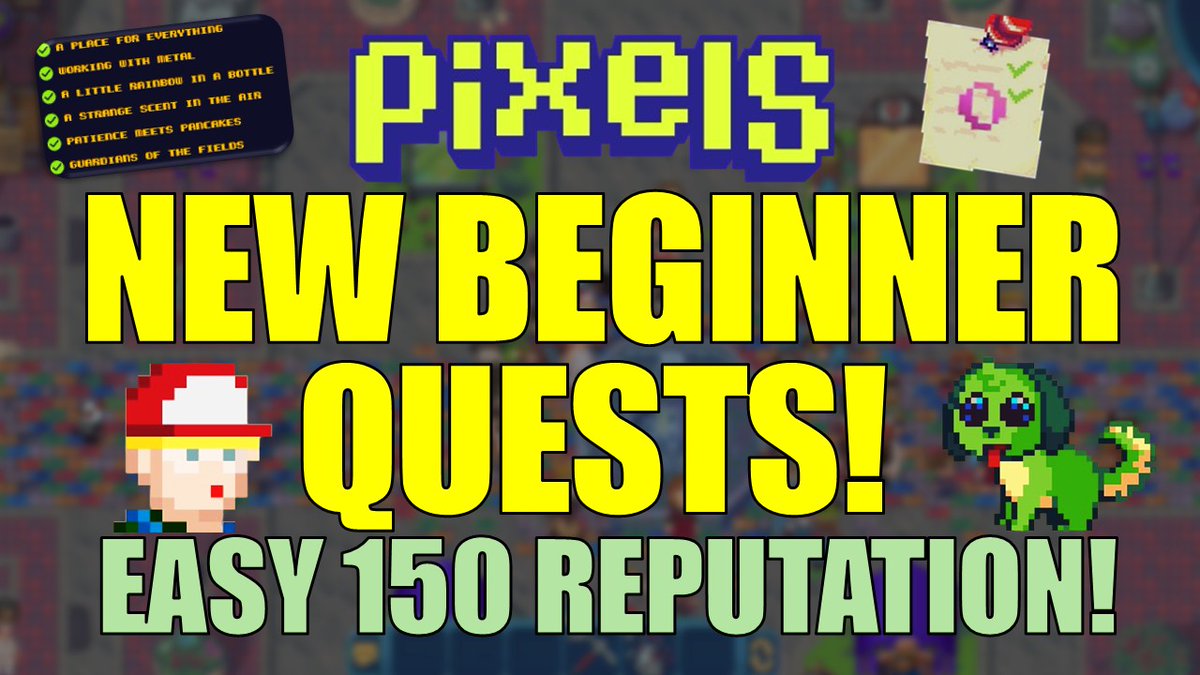surgeweb3's tweet image. NEW VIDEO: PIXELS NEW BEGINNER QUEST | EASY 150 REPUTATION! [ENG]

Link in the comments 

#pixels #pixelsupdate #pixelscreator