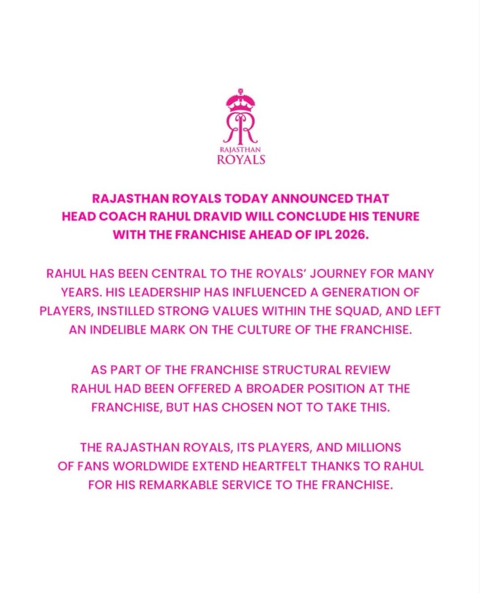 So Sanju Samson will continue with RR?