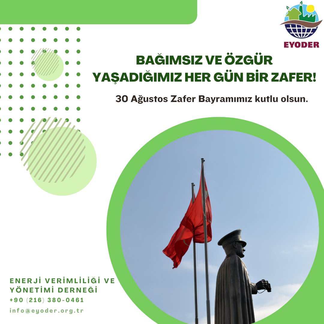Bağımsız ve özgür yaşadığımız her gün, bir zafer… Nicelerine; gururla, sağlıkla, adil bir ülke olarak… Refah ve aydınlık içinde, bilim ve sanatta en ileri seviyelere ulaşmak dileğiyle...