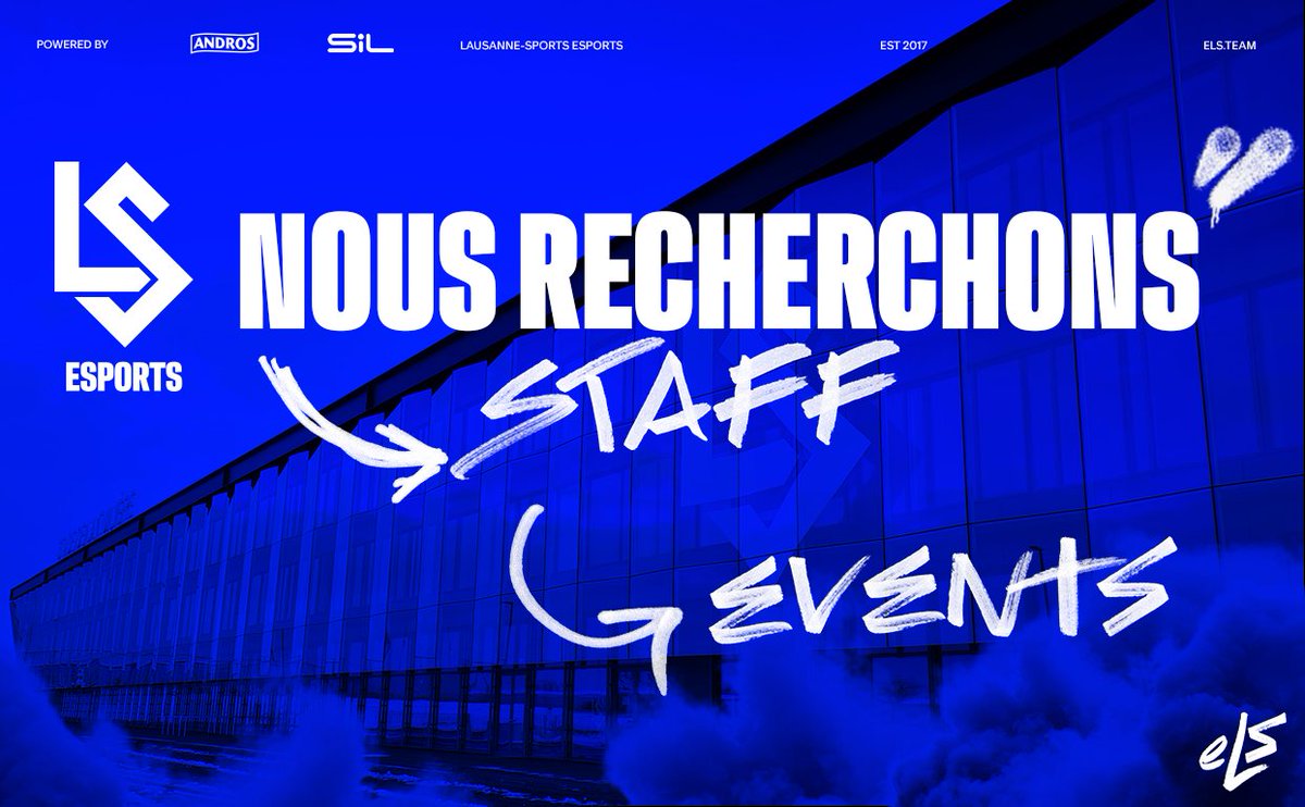 T'es de la région Lausannoise (ou du canton de Vaud) ?

Tu as un peu de temps libre ?

tu veux contribuer au développement du <a href="/lausanneesports/">eLS | Lausanne-Sport Esports</a> ?

Pourquoi n pas me rejoindre dans la section event ?

-&gt; Répond à ce post ou DM moi !