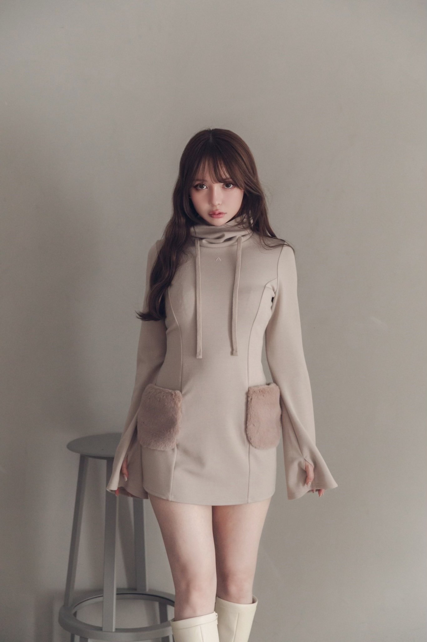 ワンピース andmary Fur pocket mini dress andmary on X: 