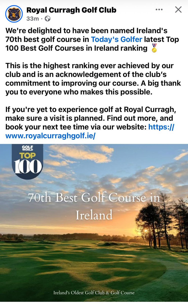 Royal Curragh GC (@royalcurragh_gc) on Twitter photo 